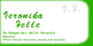 veronika helle business card